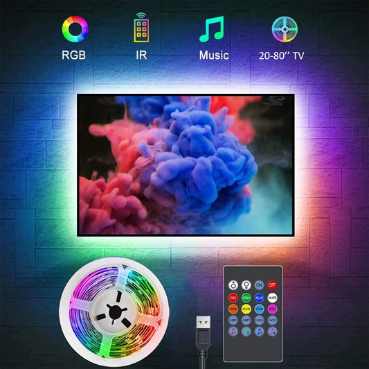 ⁠LuminaStrip™ | Tira LED RGB Inteligente con Sincronización de Música para TV y Habitación⁠